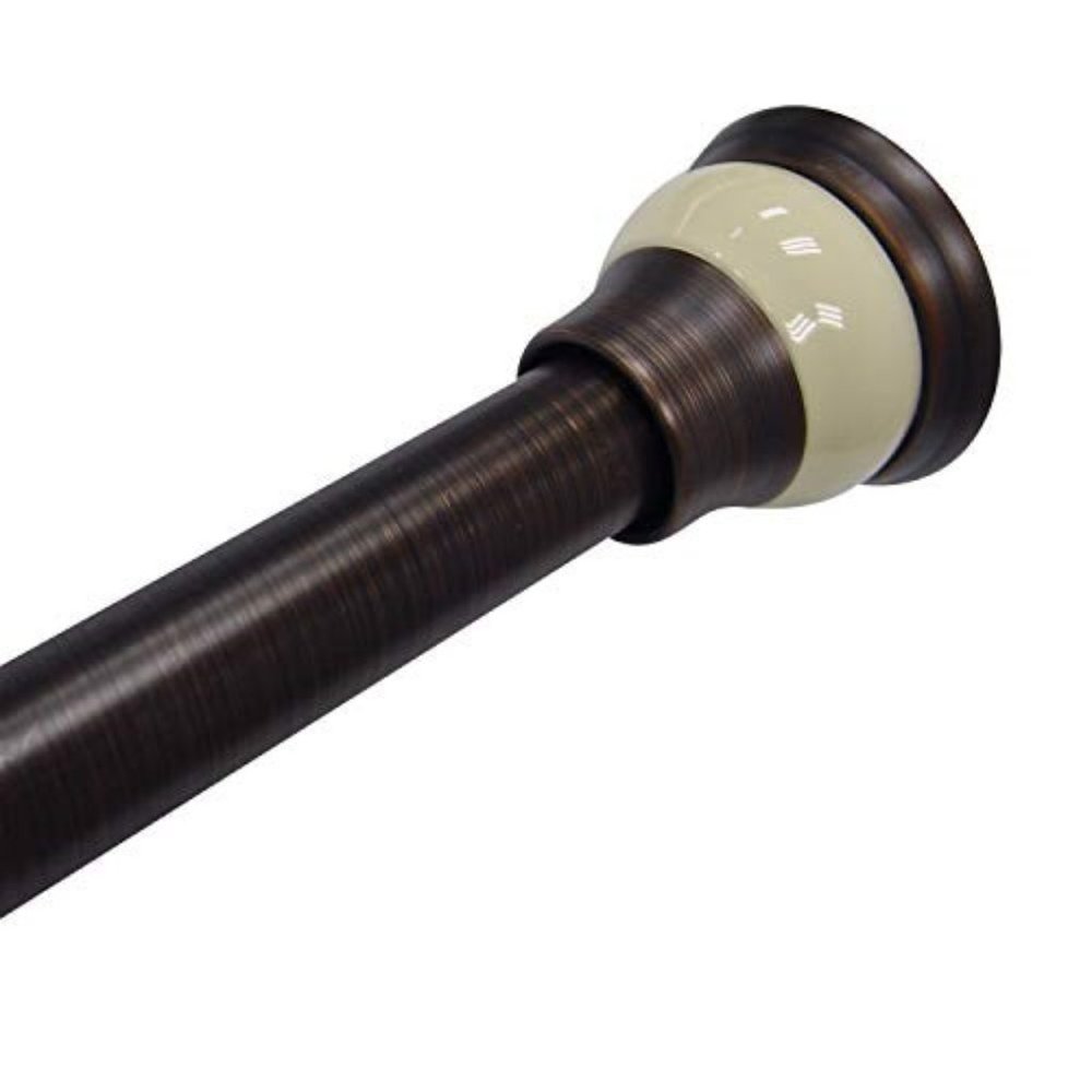 Elegant Home Fashions EHF Shower Curtain Rod, Rubbed Bronze